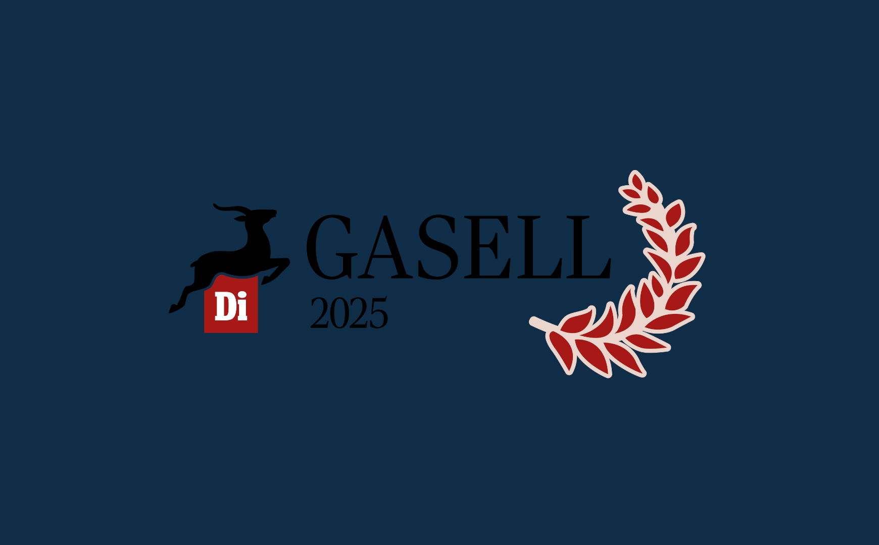 DI Gasell 2025 logotyp. Templ utsedd till ett av Sveriges snabbast växande företag av Dagens industri